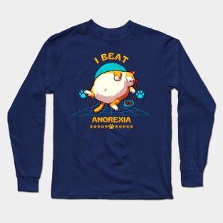 I beat anorexia Long Sleeve T-Shirt